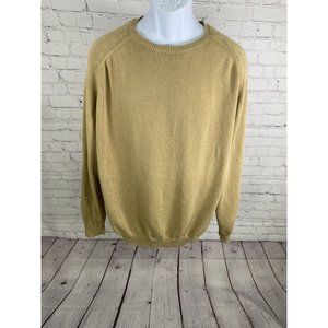 Henry Cottons Light Brown Cable Knit Pullover Sweater Made In Italy Mens XXL